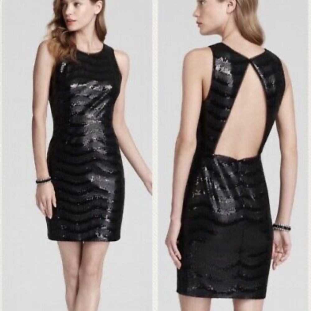 BCBG Black Sequin Dress